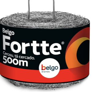 Arame Farpado Galvanizado Fortte 1,6mm 500m 350kgf Belgo