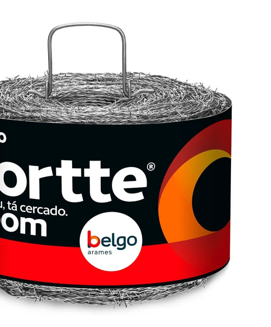 Arame Farpado Galvanizado Fortte 1,6mm 500m 350kgf Belgo - Imagem 3