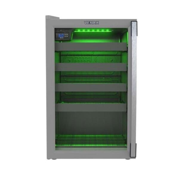 Adega Climatizada Color Light 24 Garrafas Cinza Porta Invertida 127 V