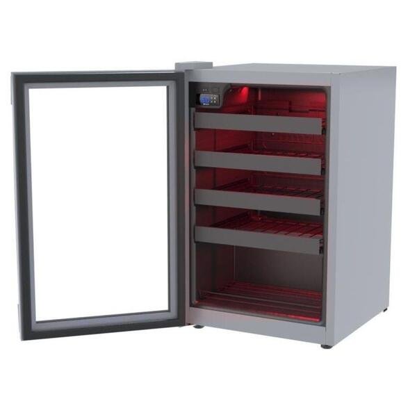 Adega Climatizada Color Light 24 Garrafas Cinza Porta Invertida 127 V - Imagem 3