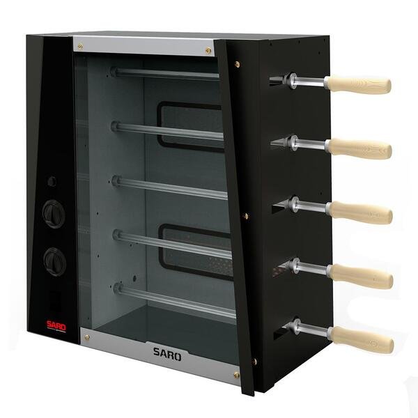 Assador a Gás Saro CHRGLP 5 Espetos Rotativos Profissional - Imagem 3