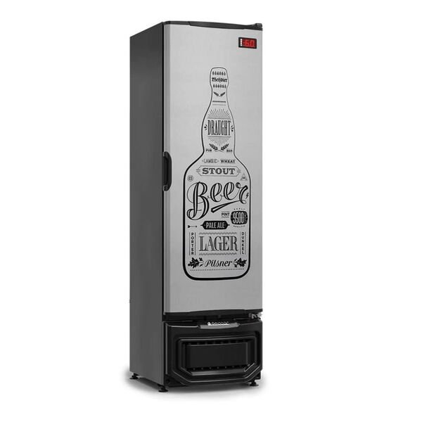 Cervejeira Gelopar GCB23EGWTI 228 Litros Preta Porta Vidro 127 V
