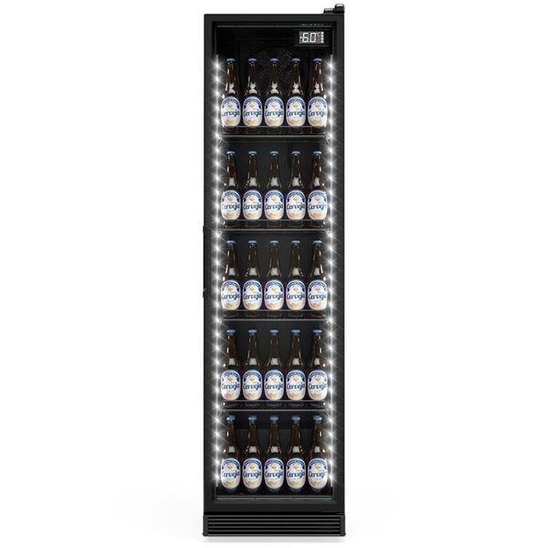 Cervejeira Vertical 310 L com Porta de Vidro Gelopar GCB30VLB All Black 220 V – Expositor Comercial