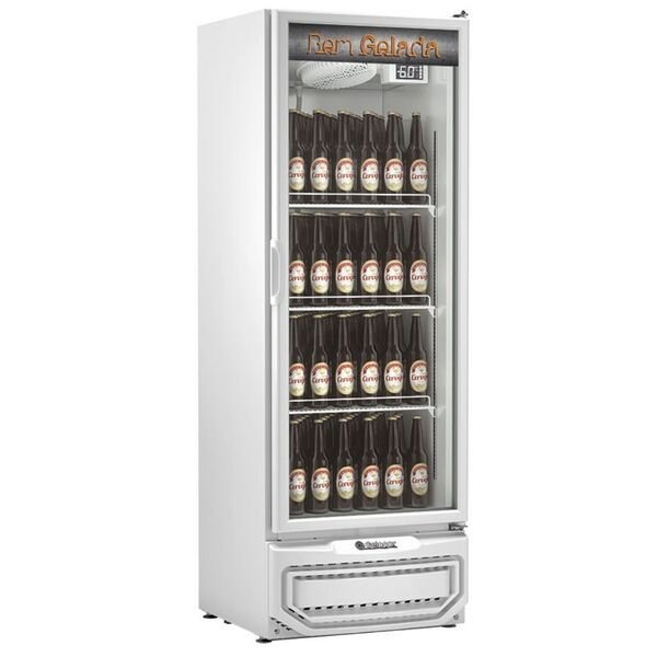 Cervejeira Vertical 410 L com Porta de Vidro Gelopar GCB40V Branca 110 V – Expositor Comercial