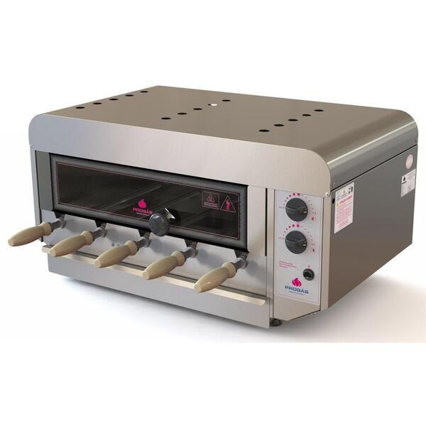 Churrasqueira Rotativa a Gás Progás PRR-050N Style 5 Espetos Bivolt