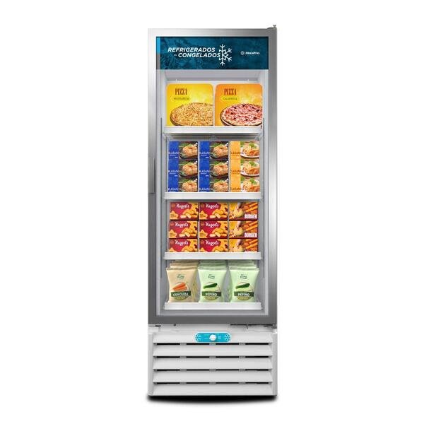 Freezer Conservador Vertical Metalfrio VF55AL Dupla Ação Porta de Vidro 127 V 490 L