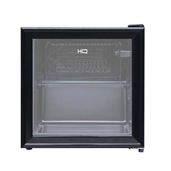Frigobar Expositor Vertical HQ‑50FBPV 50 L Preto Porta de Vidro Duplo Refrigerador Comercial - Imagem 2