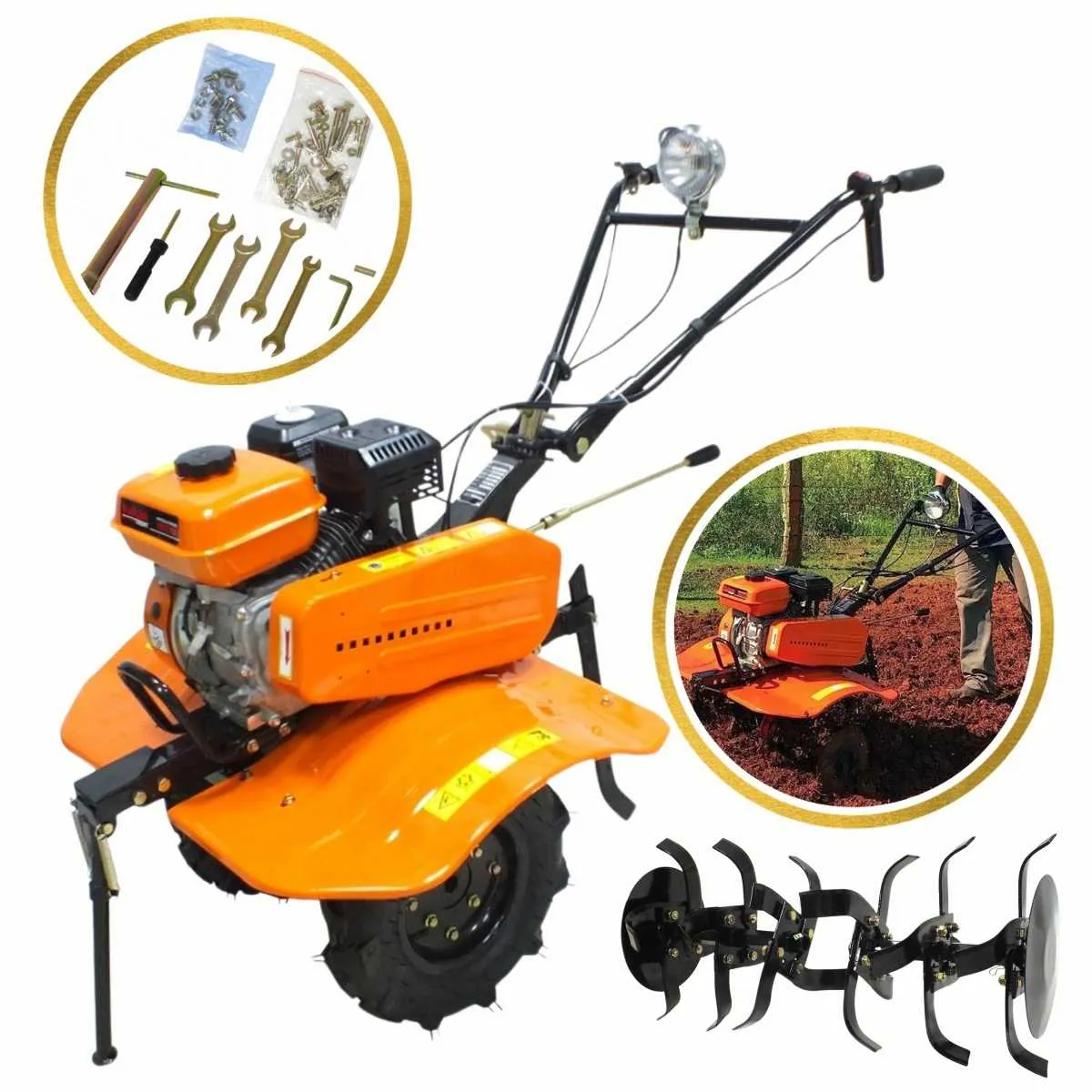 Motocultivador Tratorito a Gasolina VMC700 - Imagem 2