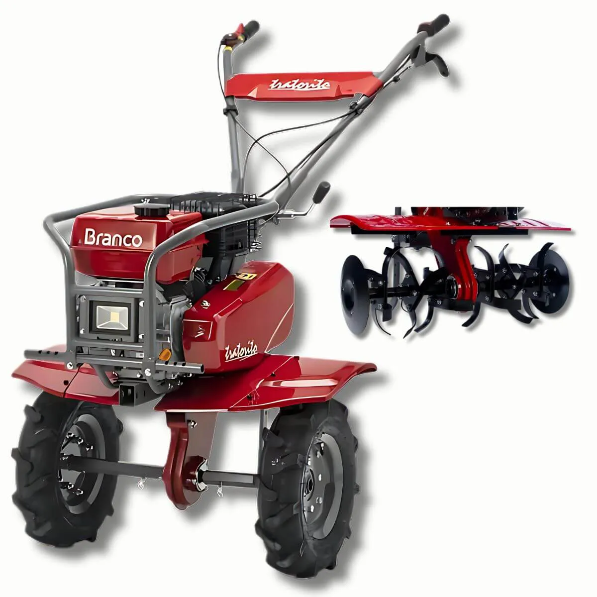 Motocultivador Tratorito Branco BTTG 7,5-800 7,5 CV a Gasolina 223 cm³