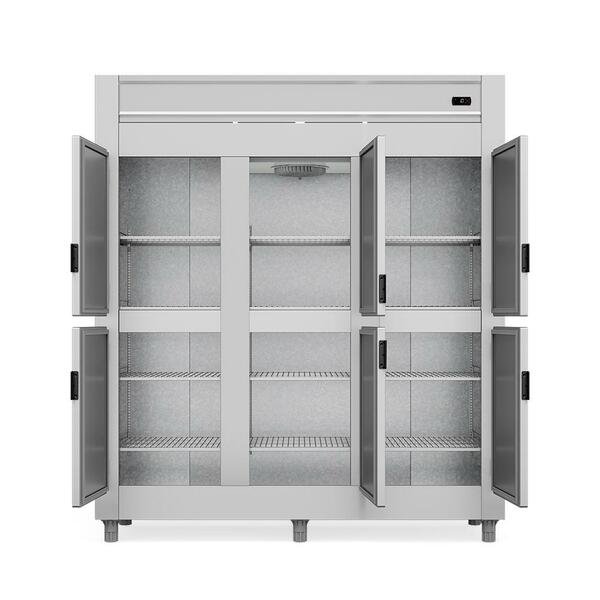 Refrigerador Comercial Gelopar GREP-6P AI 1553 L Inox 6 Portas 220 V - Imagem 2