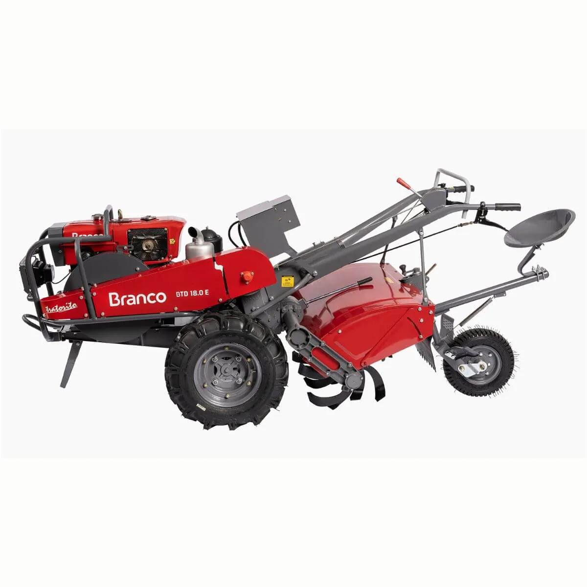 Tratorito Branco BTD-18E Diesel 18cv com Enxada Rotativa e Partida Elétrica - Imagem 3